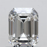 0.74ct Emerald Natural Diamond (Colour F, Clarity SI1, GIA Certified)